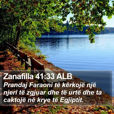 Zanafilla 41:33 ALB Bible Verse Image