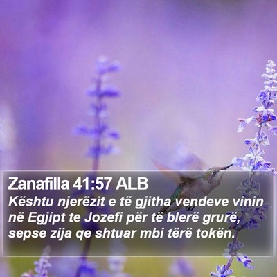 Zanafilla 41:57 ALB Bible Verse Image