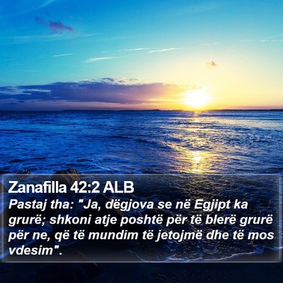Zanafilla 42:2 ALB Bible Verse Image