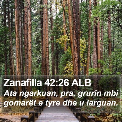Zanafilla 42:26 ALB Bible Verse Image