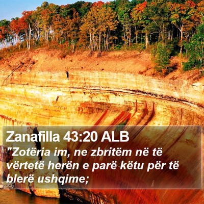 Zanafilla 43:20 ALB Bible Verse Image