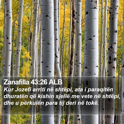 Zanafilla 43:26 ALB Bible Verse Image