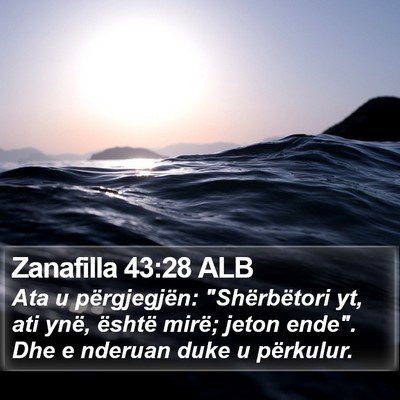 Zanafilla 43:28 ALB Bible Verse Image