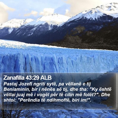 Zanafilla 43:29 ALB Bible Verse Image