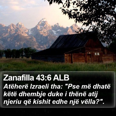 Zanafilla 43:6 ALB Bible Verse Image