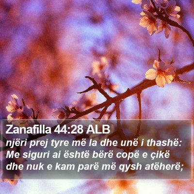 Zanafilla 44:28 ALB Bible Verse Image