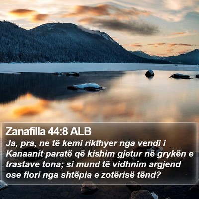 Zanafilla 44:8 ALB Bible Verse Image