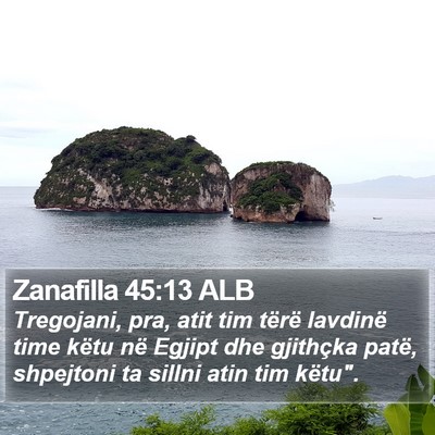 Zanafilla 45:13 ALB Bible Verse Image