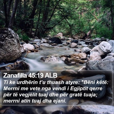 Zanafilla 45:19 ALB Bible Verse Image