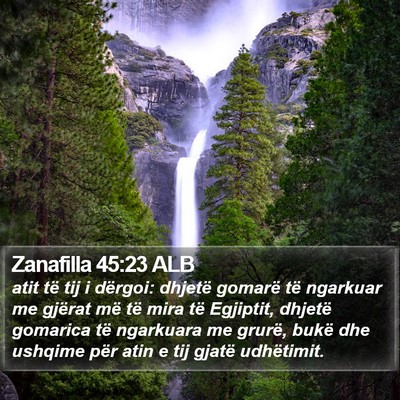 Zanafilla 45:23 ALB Bible Verse Image