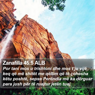 Zanafilla 45:5 ALB Bible Verse Image