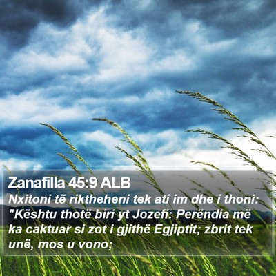 Zanafilla 45:9 ALB Bible Verse Image