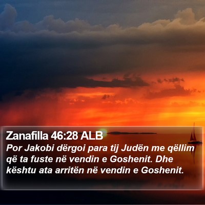 Zanafilla 46:28 ALB Bible Verse Image