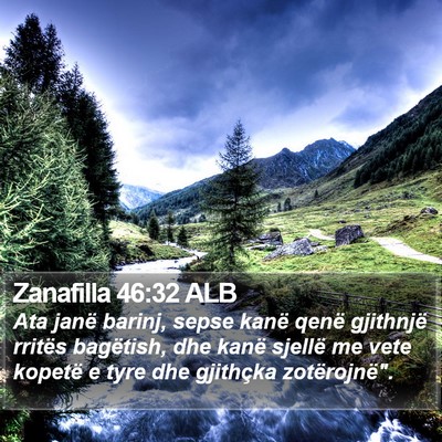 Zanafilla 46:32 ALB Bible Verse Image