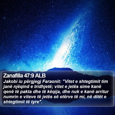 Zanafilla 47:9 ALB Bible Verse Image
