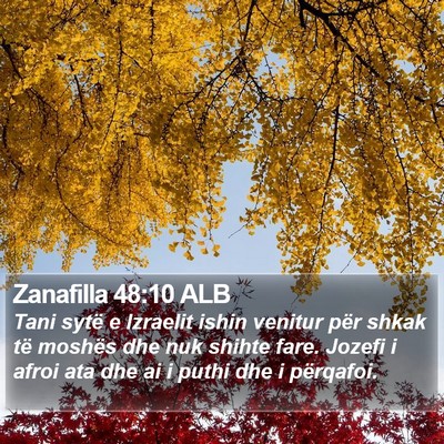 Zanafilla 48:10 ALB Bible Verse Image