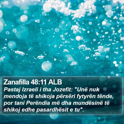 Zanafilla 48:11 ALB Bible Verse Image