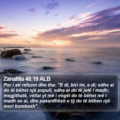 Zanafilla 48:19 ALB Bible Verse Image