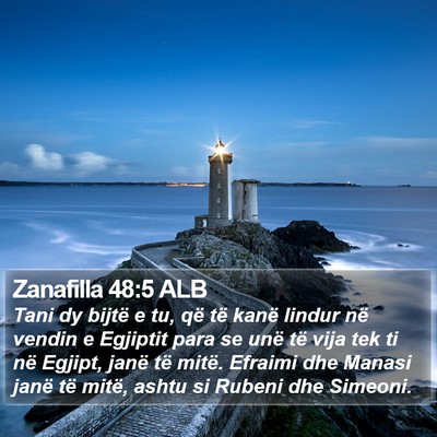 Zanafilla 48:5 ALB Bible Verse Image