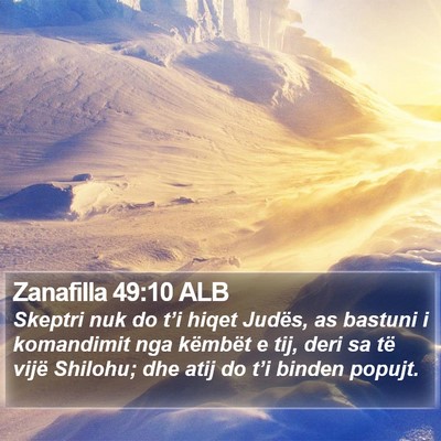 Zanafilla 49:10 ALB Bible Verse Image