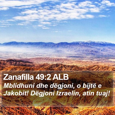 Zanafilla 49:2 ALB Bible Verse Image