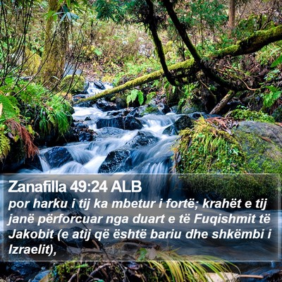 Zanafilla 49:24 ALB Bible Verse Image