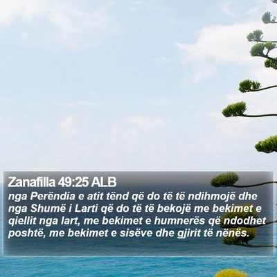 Zanafilla 49:25 ALB Bible Verse Image
