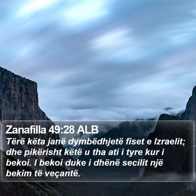 Zanafilla 49:28 ALB Bible Verse Image
