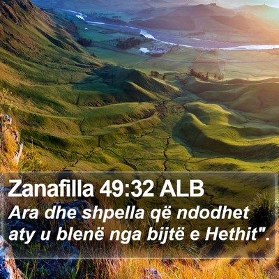 Zanafilla 49:32 ALB Bible Verse Image