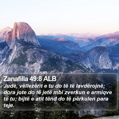 Zanafilla 49:8 ALB Bible Verse Image