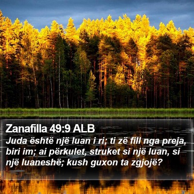 Zanafilla 49:9 ALB Bible Verse Image