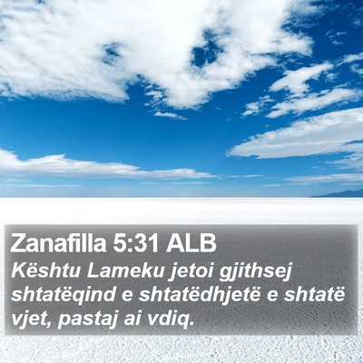 Zanafilla 5:31 ALB Bible Verse Image