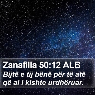Zanafilla 50:12 ALB Bible Verse Image