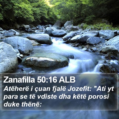 Zanafilla 50:16 ALB Bible Verse Image