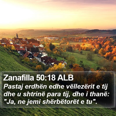 Zanafilla 50:18 ALB Bible Verse Image