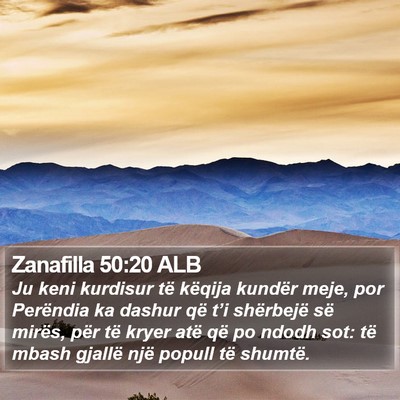 Zanafilla 50:20 ALB Bible Verse Image