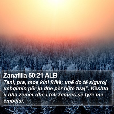 Zanafilla 50:21 ALB Bible Verse Image