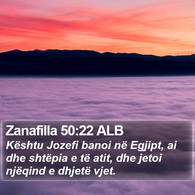 Zanafilla 50:22 ALB Bible Verse Image