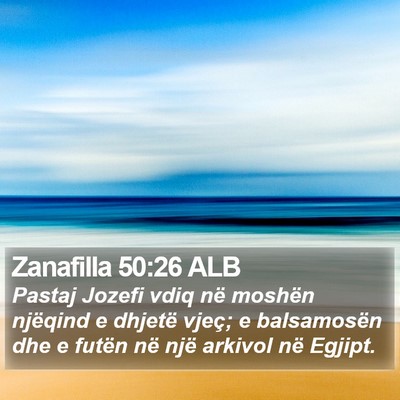 Zanafilla 50:26 ALB Bible Verse Image