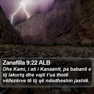 Zanafilla 9:22 ALB Bible Verse Image