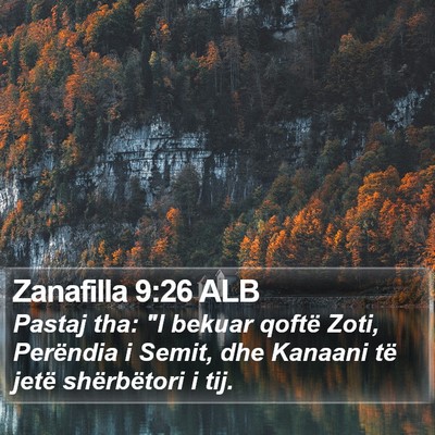 Zanafilla 9:26 ALB Bible Verse Image