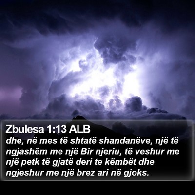 Zbulesa 1:13 ALB Bible Verse Image