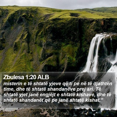 Zbulesa 1:20 ALB Bible Verse Image
