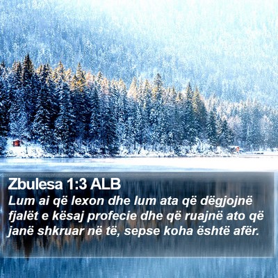 Zbulesa 1:3 ALB Bible Verse Image