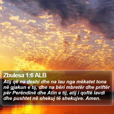 Zbulesa 1:6 ALB Bible Verse Image