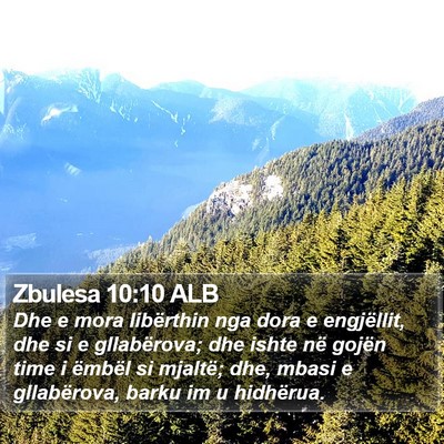 Zbulesa 10:10 ALB Bible Verse Image