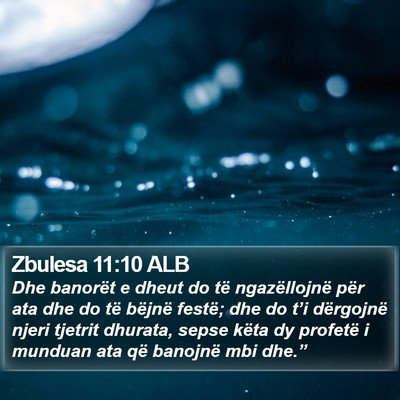 Zbulesa 11:10 ALB Bible Verse Image