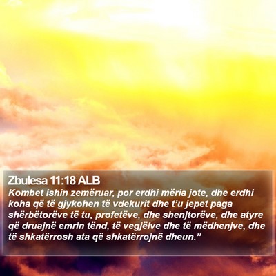 Zbulesa 11:18 ALB Bible Verse Image