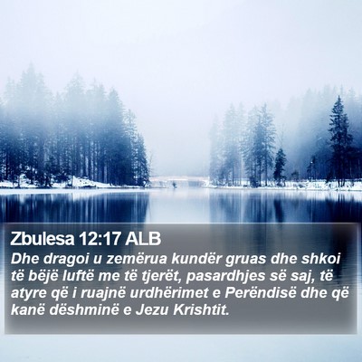 Zbulesa 12:17 ALB Bible Verse Image