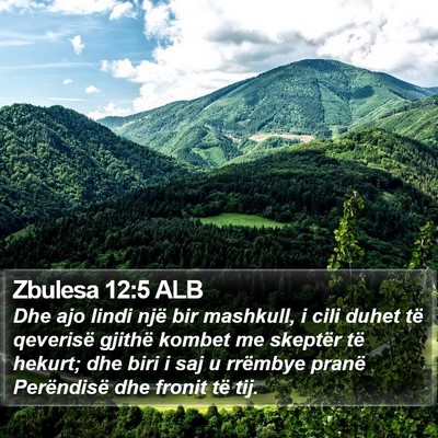 Zbulesa 12:5 ALB Bible Verse Image